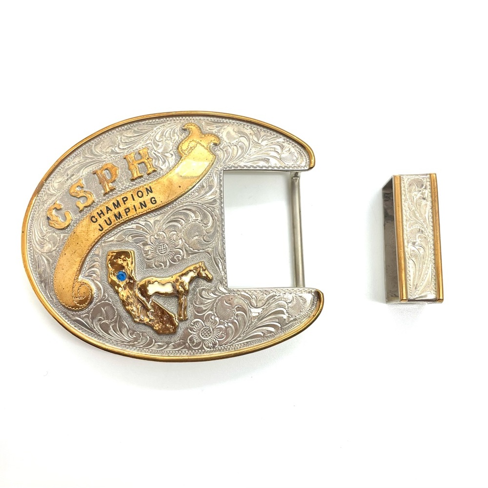 Broken Horn Gemstone Championship Buckle